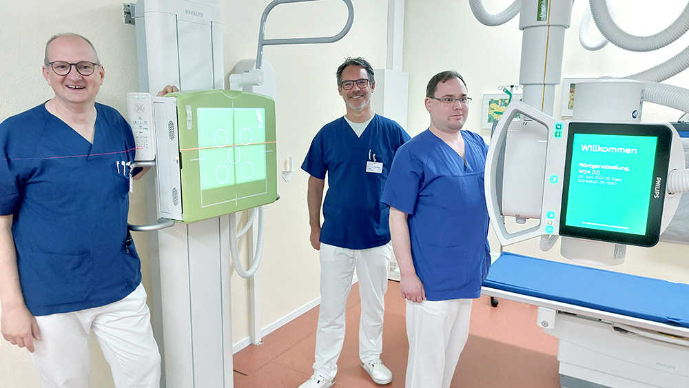 Inselklinik freut sich über neues Röntgengerät