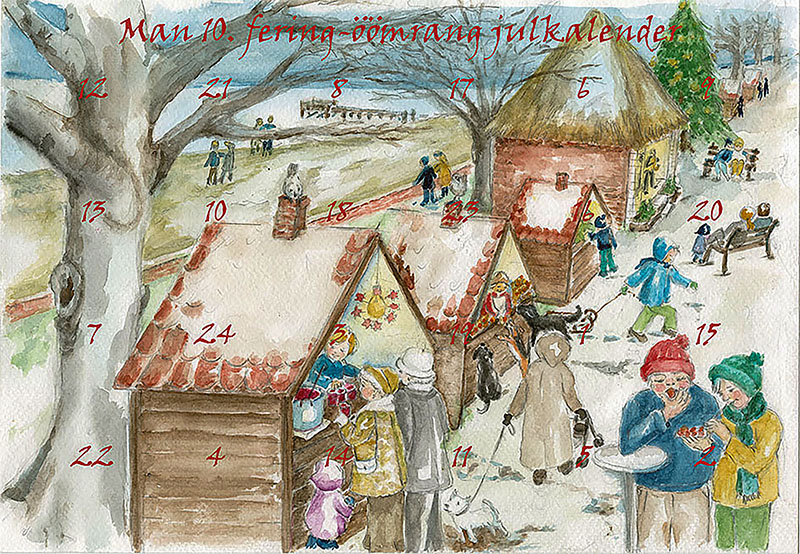 Adventskalender mit friesischen Wörtern