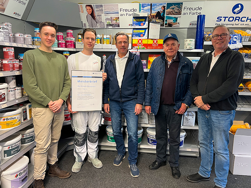 Vierte Generation im Malereibetrieb Brodersen