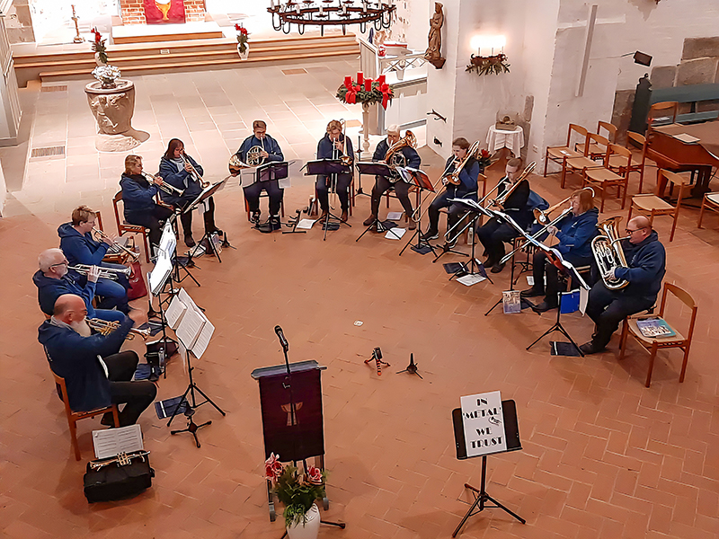Großer Festgottesdienst mit 60 bis 70 Bläsern